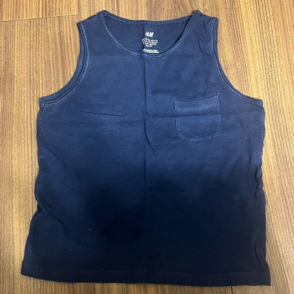 H&M Kids Dark Blue Tank Top with Pocket